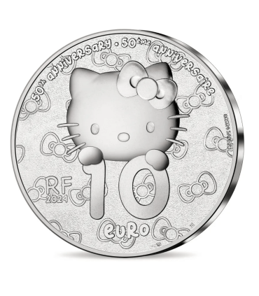 10 euros BE Hello Kitty Plata 2024 - Japón €94.95