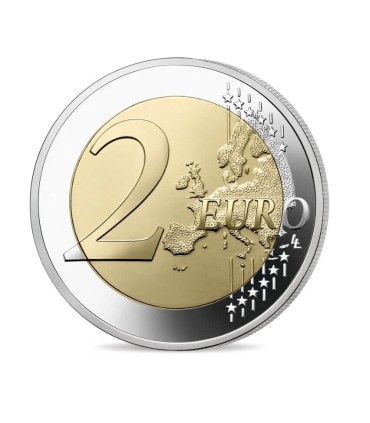 2 euro France 2024 BE colorized - Eiffel Tower  59,89 €
