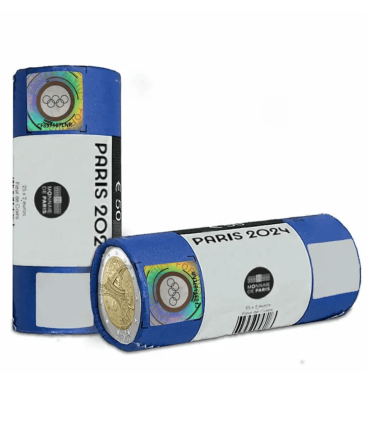 25 x 2 euro in rotolo Francia 2024 - Torre Eiffel  89,95 €