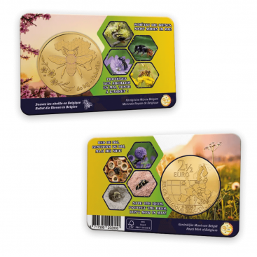 Coincard Flamande 2,50 Euro Belgique 2024 - Abeille