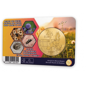 Coincard Flamande 2,50 Euro Belgique 2024 - Abeille