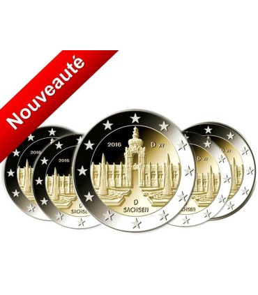 5x2 Euro Germany 2016 Dresden  20,95 €
