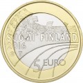 5 Euro Finlande 2016 -     Caractéristiques:  Valeur Faciale: 5,00 euro   Diamètre : 27,5mm  - Poids : 9,8g   Composition : cupr
