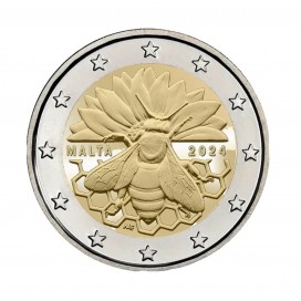 2 Euro Malta 2024 Unc - L'abeille Maltaise €26.95