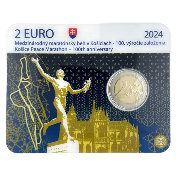 Munt 2 Euro Slowakije 2024 - Internationale Marathon €47,95