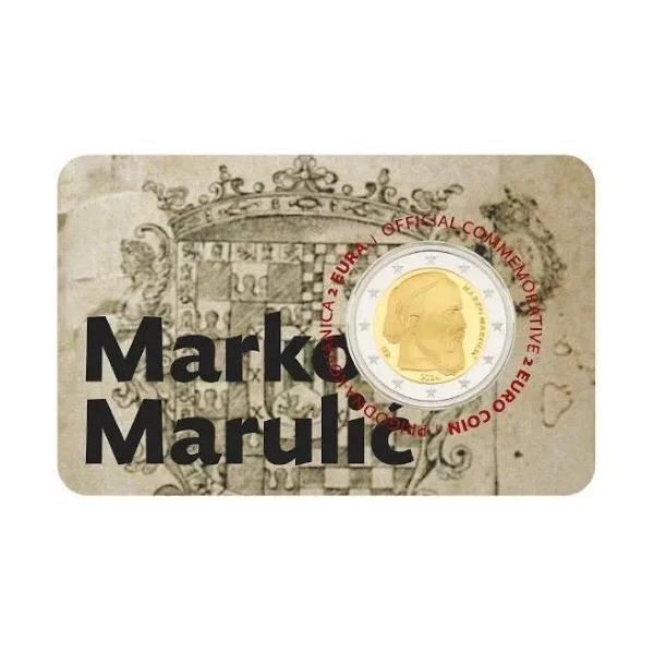 Moeda de 2 euros Croácia 2024 BU - Marko Marulic 9,95