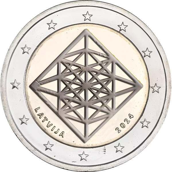 Munt BU 2 Euro Letland 2024 - Himmeli €19,79