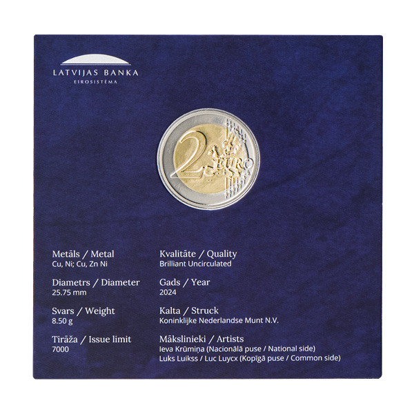 Tarjeta Postal BU 2 Euro Letonia 2024 - Himmeli €19.79