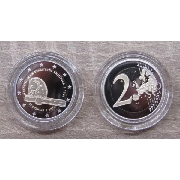 2 Euro BE Slovenië 2024 - Bibliothèque nationale € 39,89