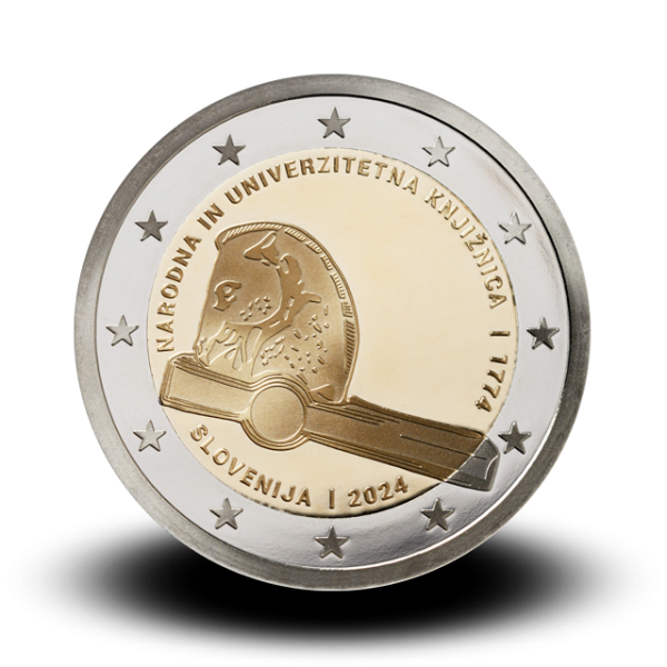 2 Euro Slowenien 2024 - Nationalbibliothek  3,20 €