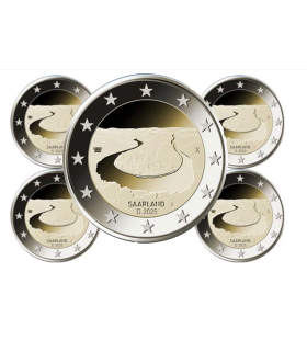 5 x 2 euro Duitsland 2025 - Saarland €15.89