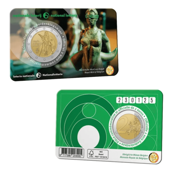 Coincard Flamenco 2 Euro Bélgica 2025 - Lotería € 10.99