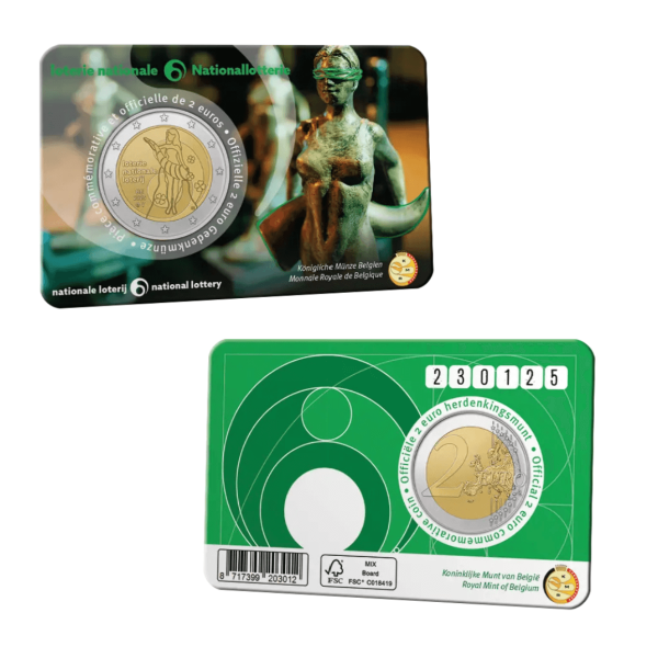 Coincard 2 Euro Belgio 2025 - Lotteria  10,99 €