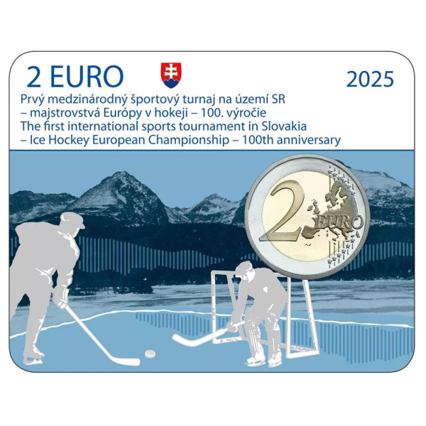 Coincard 2 Euro Eslováquia 2025 - Hóquei no gelo 44,89