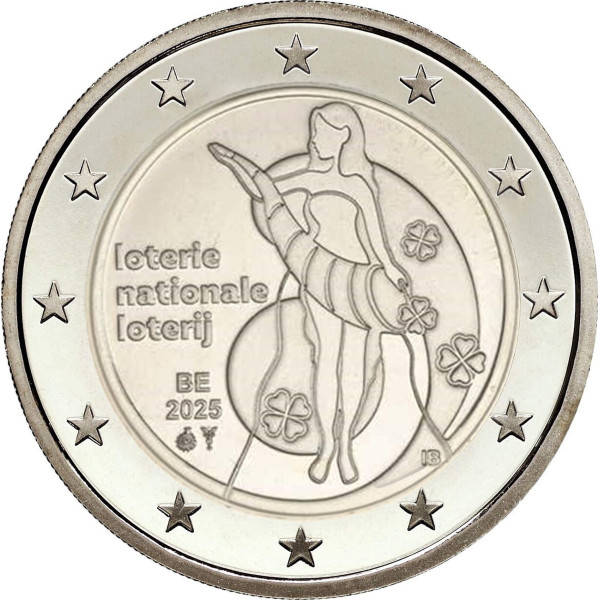 2 Euro Belgio 2025 - Lotteria nazionale  10,99 €