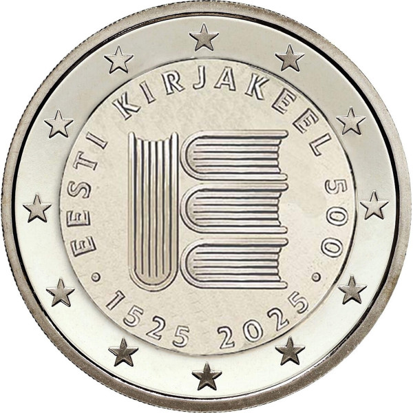 2 Euro Estland 2025 - Estse literatuur €3.29