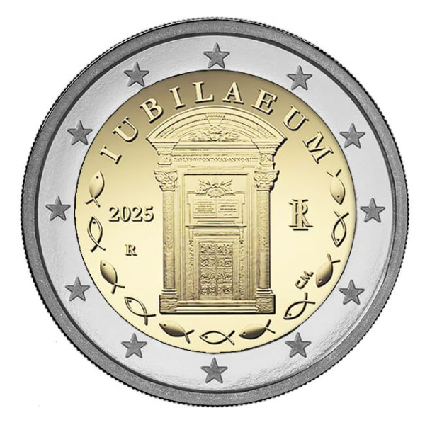 2 Euro Italia 2025 - Jubileo 2025 - Año Santo €3.79