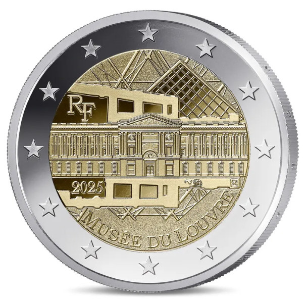 2 Euro Frankreich 2025 Unc - Musée du Louvre  11,89 €