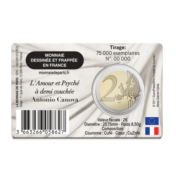 Moneda de 2 euros Francia 2025 Amor - Museo del Louvre  11,89 €