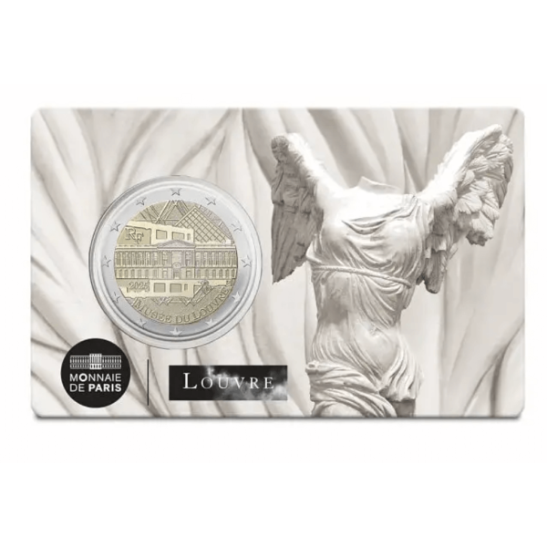 Coincard 2 Euro France 2025 Victoire de Samothrace - Musée du Louvre  11,89 €