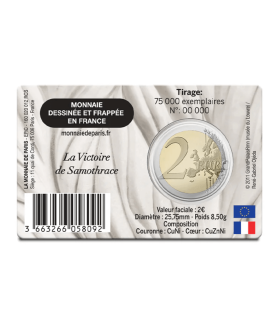 Münze 2 Euro Frankreich 2025 Sieg von Samothrake - Musée du Louvre  11,89 €