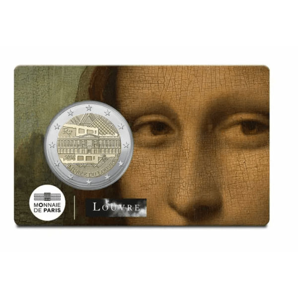 4 x Coincard 2 euro Frankrijk 2025 - Musée du Louvre €45.95