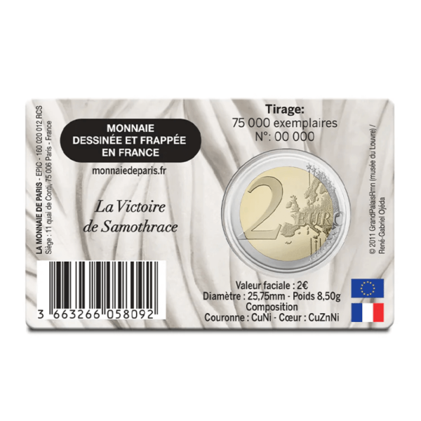4 x Coincard 2 euro Frankrijk 2025 - Musée du Louvre €45.95