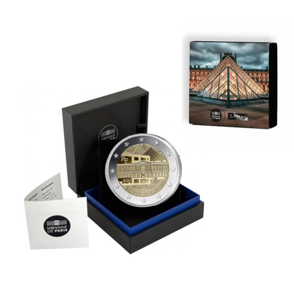 2 euros França 2025 BE - Museu do Louvre 59,89 euros
