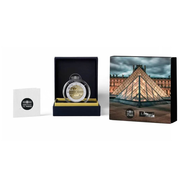 2 Euro Frankrijk 2025 BE Achteruit gepoetst - Musée du Louvre €189,95