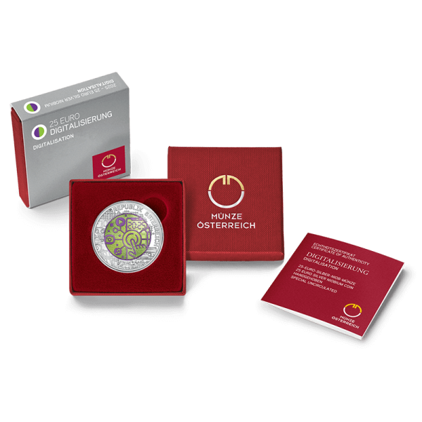 25 euro Austria Niobium 2025 BU - Digitalizzazione 99,49 euro
