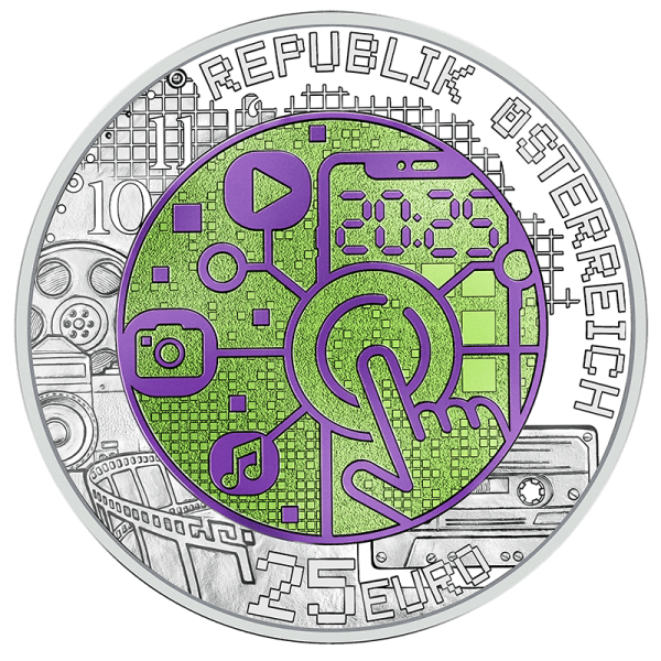 25 euros Áustria Niobium 2025 BU - Digitalização 99,49 euros