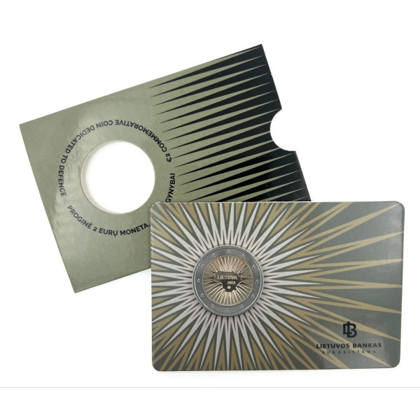 Coincard BU 2 Euro Lithuania 2025 - National Defense  79,95 €