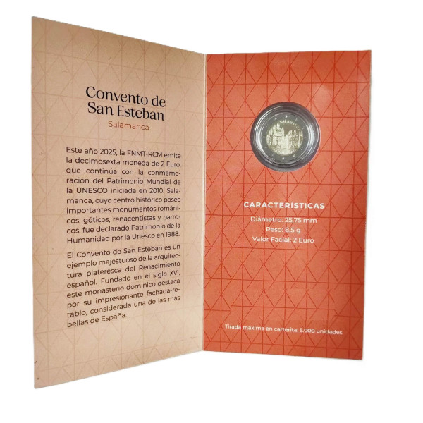 2 Euro BE Spanje 2025 - Oude Stad van Salamanca €29.75