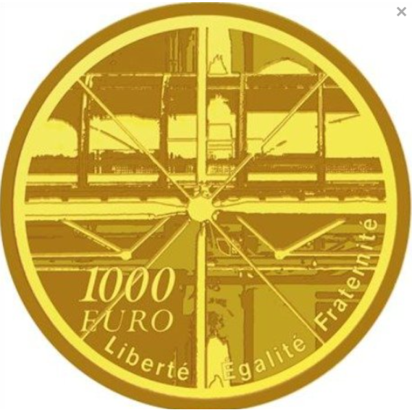 1000 Euro GEORGE POMPIDOU 2010 € 16.00