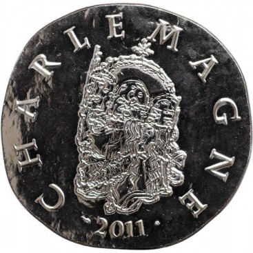 10 Euro CHARLEMAGNE 2011 - Description :Clovis Ier, né vers 466 et mort à Paris le 27 novembre 511, est roi de tous les Fran