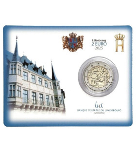 Moeda de 2 euros BU Luxemburgo 2025 - 75 anos Declaração Schuman 49,79