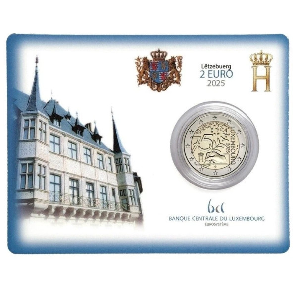 Munt 2 euro BU Luxemburg 2025 - 75 jaar Schuman Verklaring €49.79