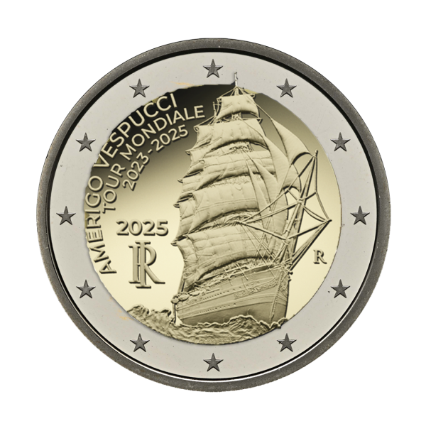 2 Euro Italien 2025 - Amerigo Vespucci  3,79 €