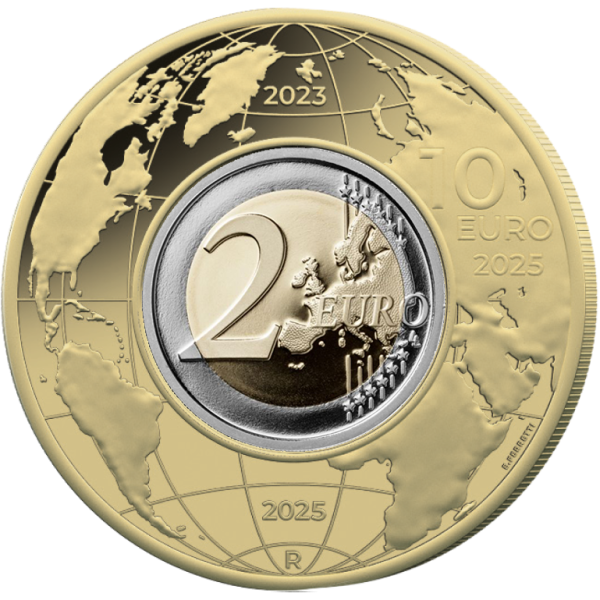 Pacote 2 euros e 10 euros BE Itália 2025 - Amerigo Vespucci 359,79 euros