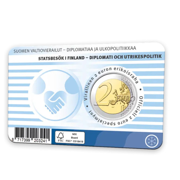 Tarjeta 2 Euro Finlandia 2025 - Diplomacia y política  11,49 €