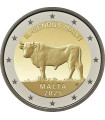 2 Euro Malta 2025 Unc - Carne de vaca maltesa 13,49