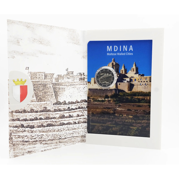 Moneta da 2 euro Malta 2025 fdc - Città murata di Mdina  27,89 €