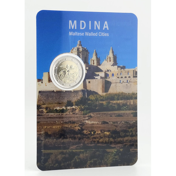 Moneta da 2 euro Malta 2025 fdc - Città murata di Mdina  27,89 €