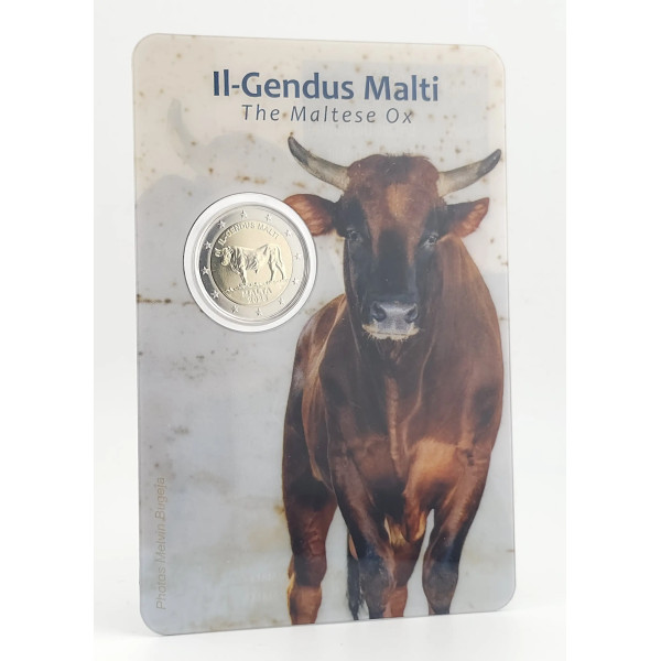 Tarjeta 2 Euro Malta 2025 BU - El Buey Maltés  27,89 €