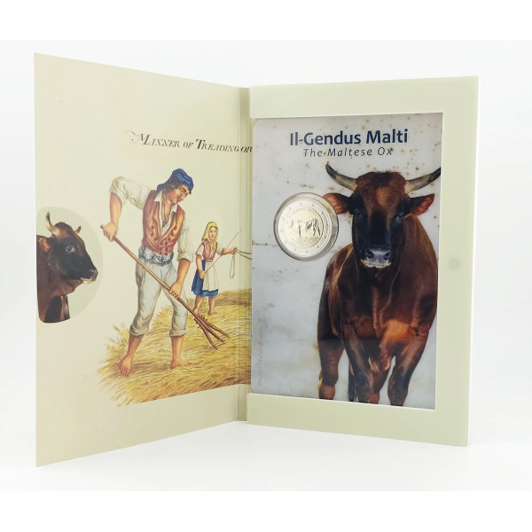 Tarjeta 2 Euro Malta 2025 BU - El Buey Maltés  27,89 €