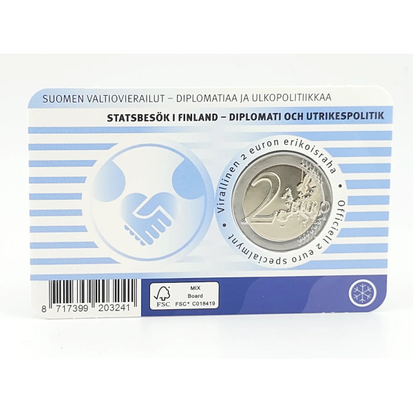Tarjeta 2 Euro Finlandia 2025 - Diplomacia y política  11,49 €