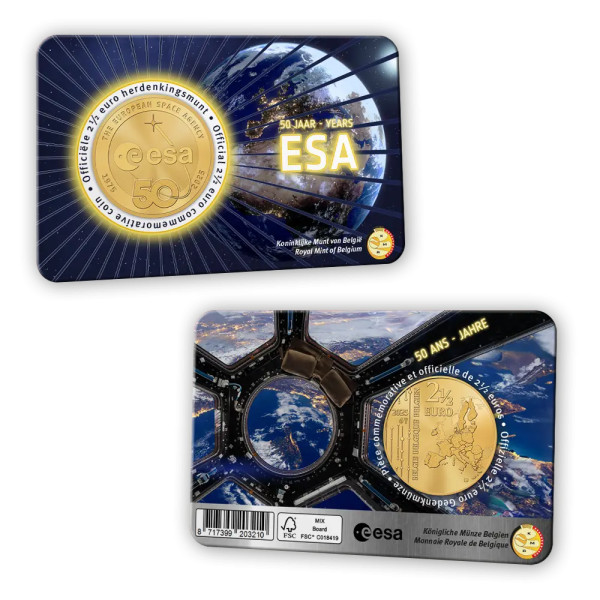 Moneta fiamminga 2,50 euro Belgio 2025 - Agenzia spaziale  11,95 €