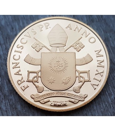 BE VATICANO 2014 50Euro ORO  1,00 €