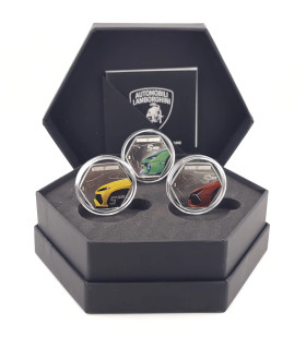 Drieluik 5 euro zilver Italië 2025 - Lamborghini gekleurd 289,99 €