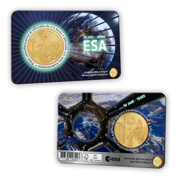 Coincard 2,50 Euro Belgium 2025 - Space Agency  11,95 €